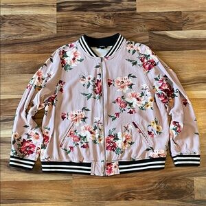 Torrid floral lightweight bomber jacket size 2 2x 18 20